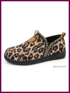 Wide Toe Box Memory Foam Slippers Slip-On House Shoes